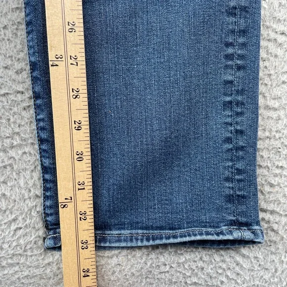 7 For All Mankind Jeans Mens 34 Blue Slimmy Slim Fit Stretch Denim Made in USA - Picture 9 of 10